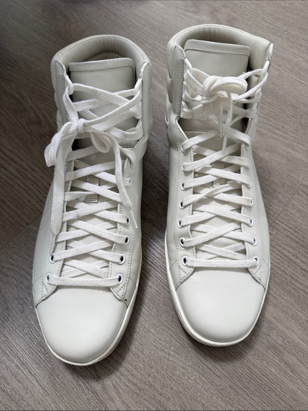 Gucci Men's White High-Top Sneakers